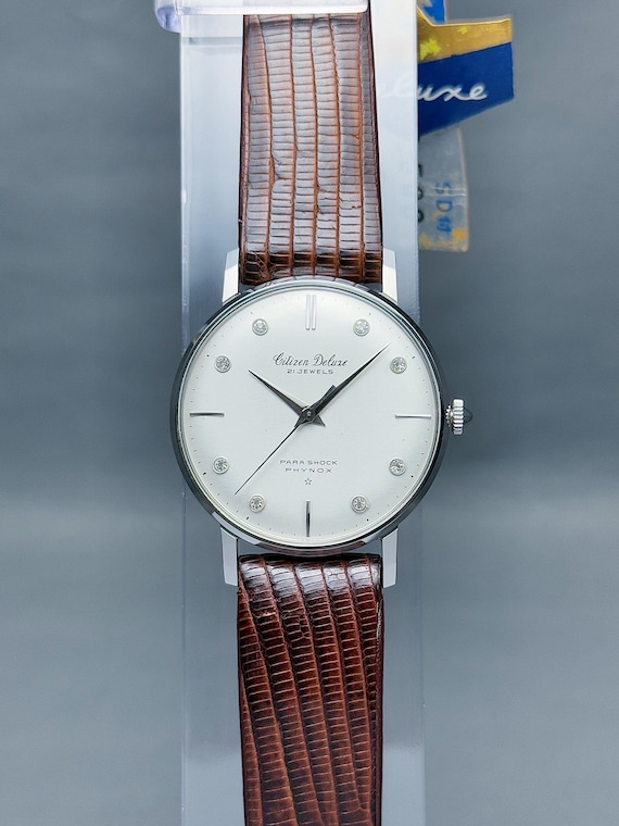 Unworn Citizen Deluxe Para Shock Phynox Crystal Indices Vintage - Etsy