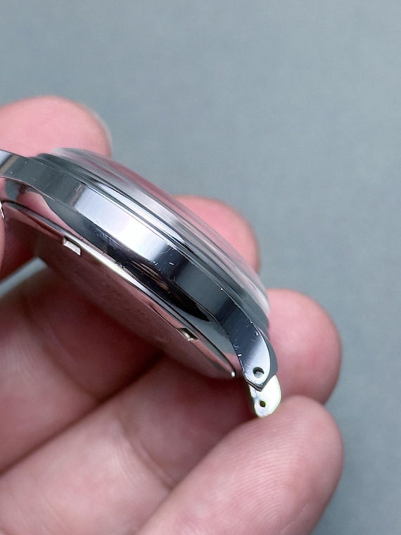 Vintage ORIS pointer date small seconds white dia… - image 9