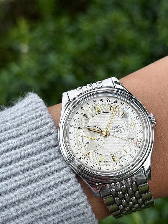 Vintage ORIS Reverse Pointer Date – Small Seconds… - image 1