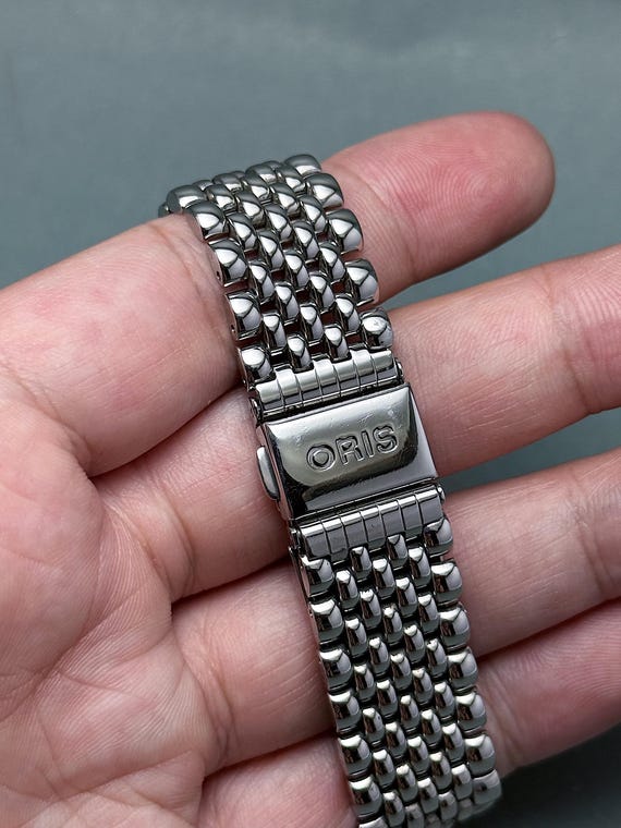 Vintage Oris Pointer Date Moon Phase Watch Tank, … - image 15