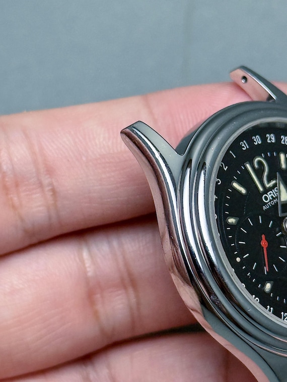 Vintage ORIS Reverse Pointer Date 37mm Small Seco… - image 11