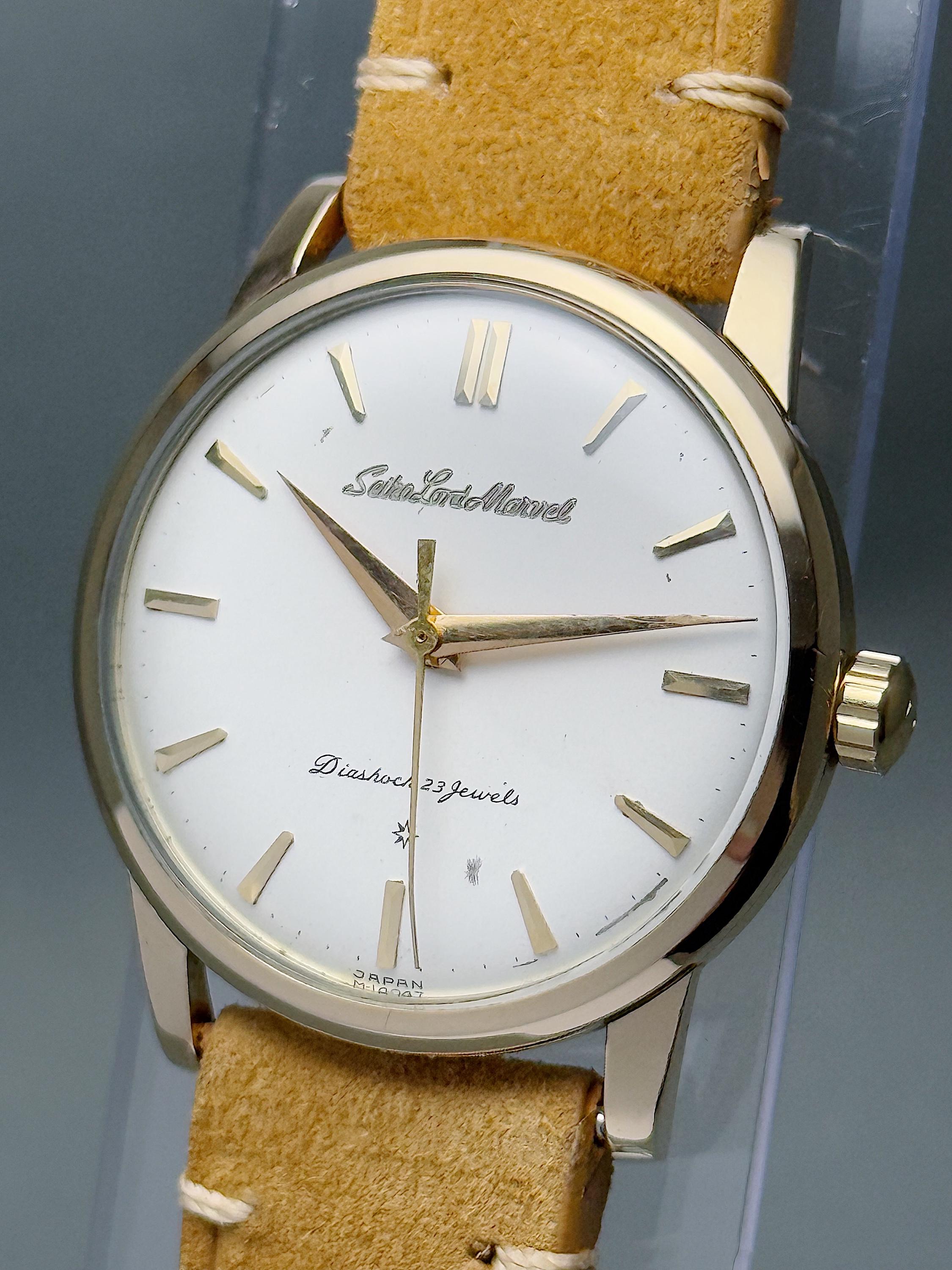 ヴィンテージ セイコー ロードマーベル 初代 SD ダイヤル：18K