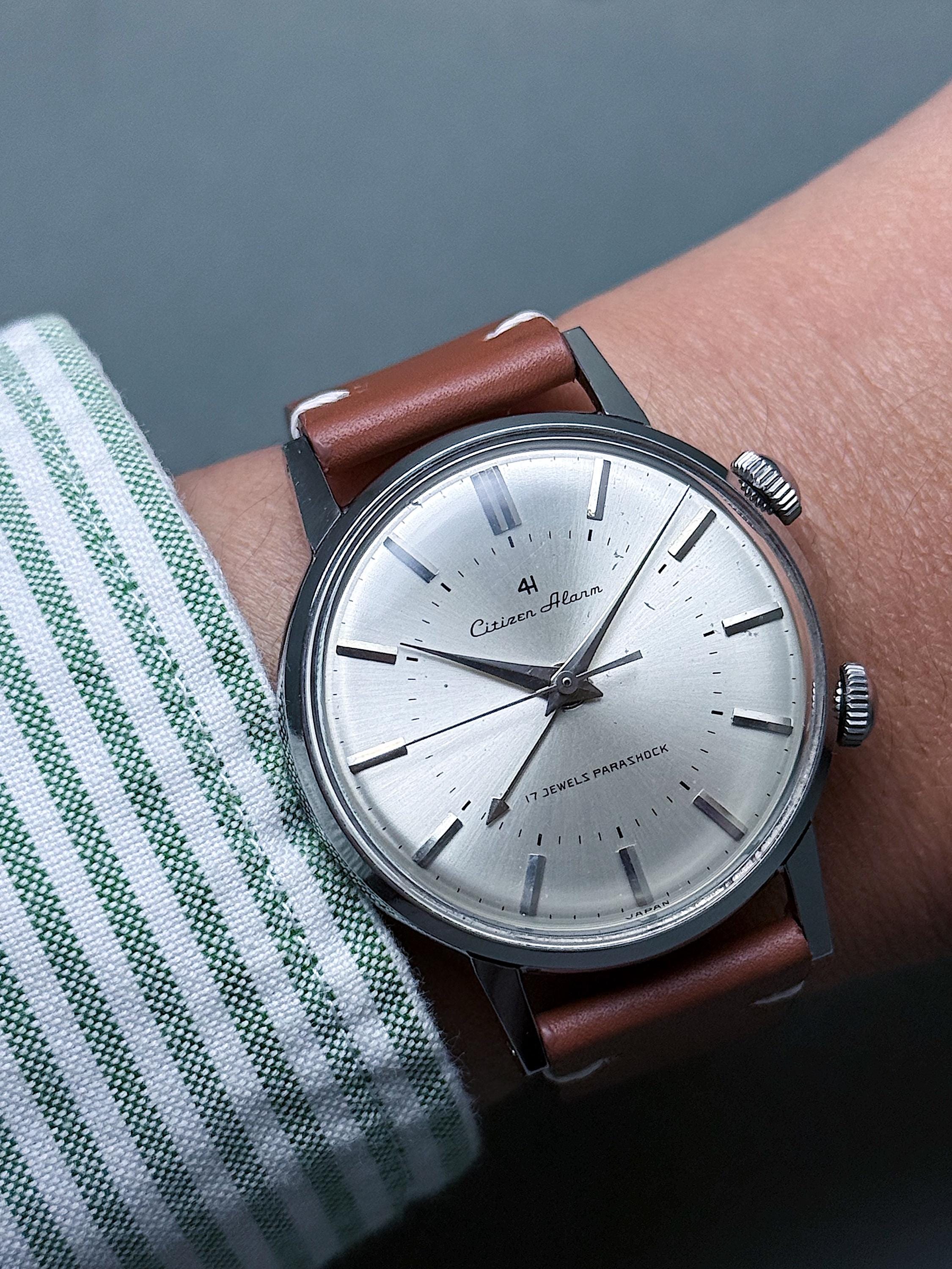 Vintage Citizen Alarm 4H Parashock Watch 1961, Mechanical Hand