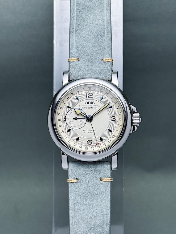 Vintage ORIS Reverse Pointer Date Small Seconds 3… - image 1