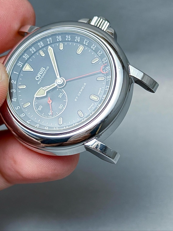 Vintage ORIS Reverse Pointer Date – Small Seconds… - image 8
