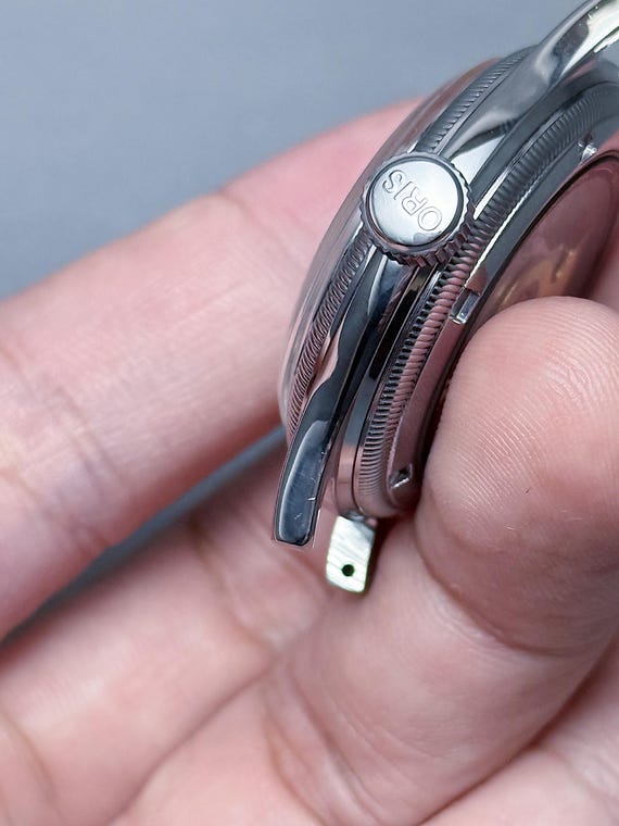 Vintage ORIS BIG Crown Reverse Pointer date Small… - image 9