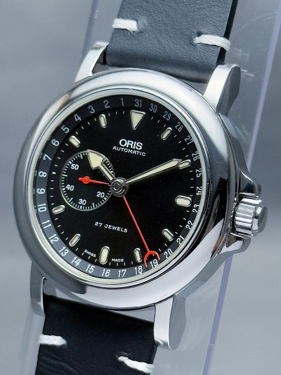 Vintage ORIS Reverse Pointer Date – Small Seconds… - image 4