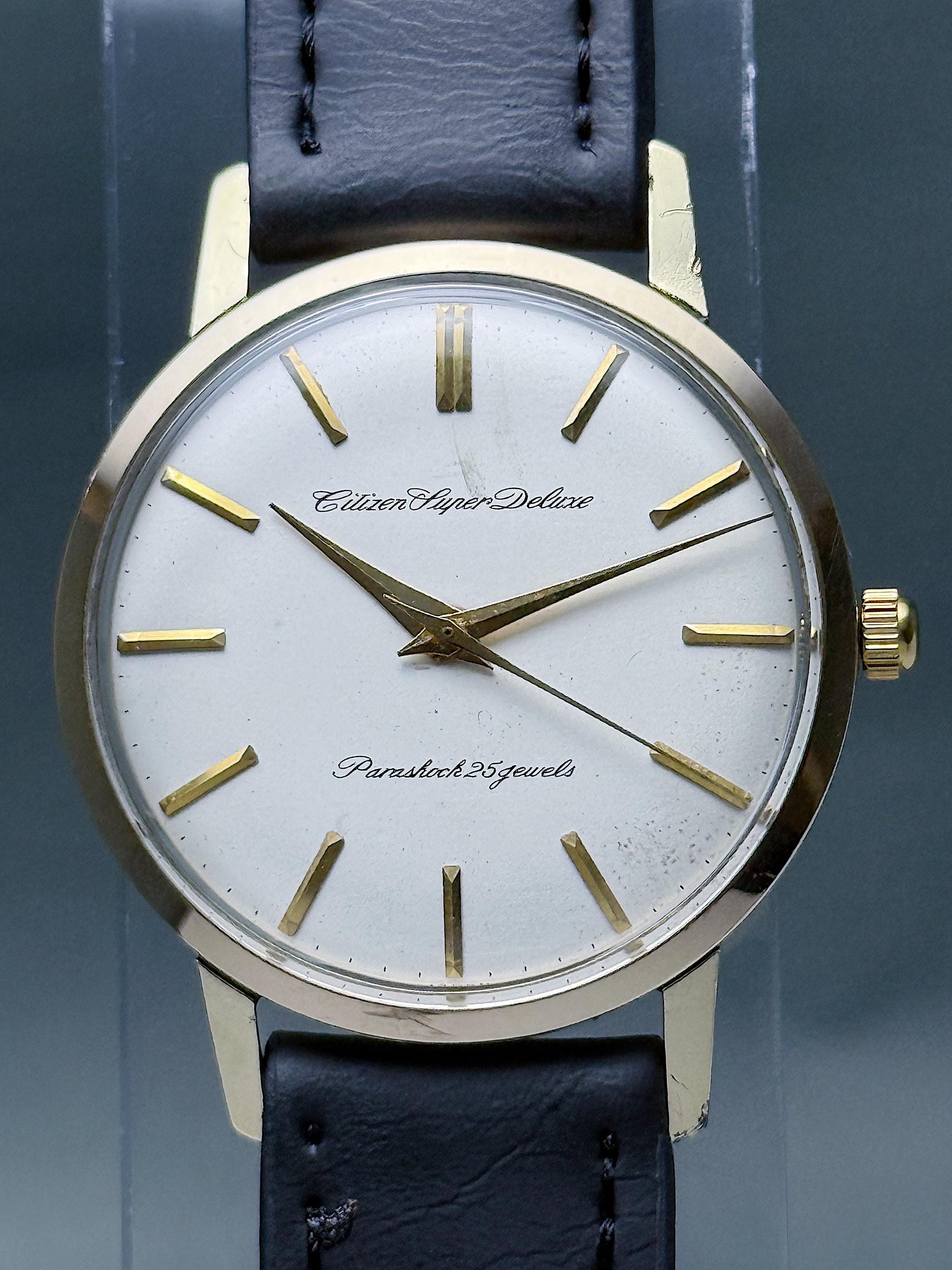 Vintage Citizen Super Deluxe 14k Gold Filled 80 Microns - Etsy Israel