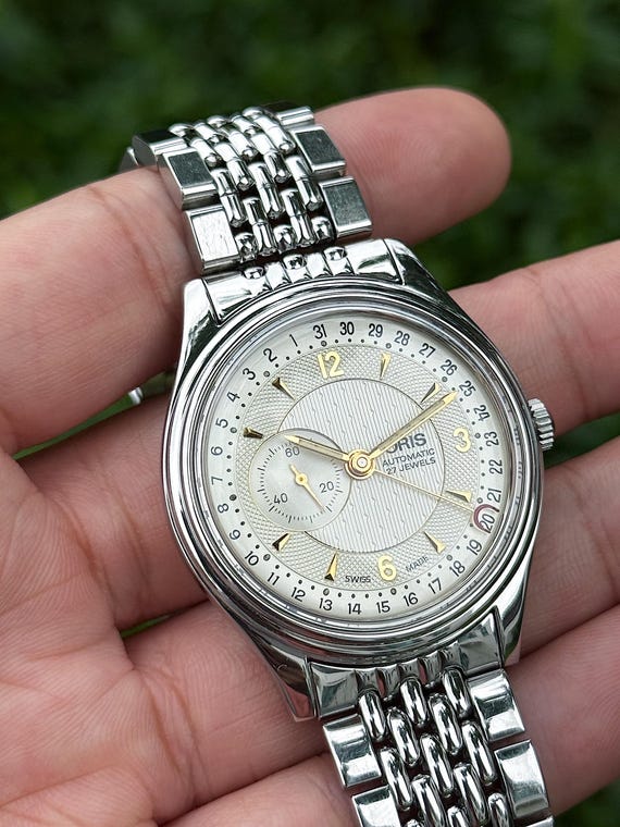 Vintage ORIS Reverse Pointer Date – Small Seconds… - image 4