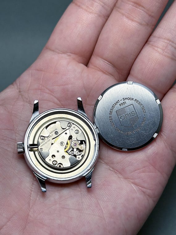 Vintage ORIS pointer date small seconds white dia… - image 10