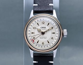 Vintage ORIS Big Crown Pointer Date – Guilloché Dial | 1990s | 32mm