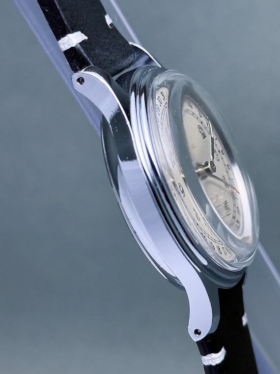 Vintage ORIS pointer date small seconds white dia… - image 8