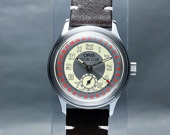 Vintage ORIS Pointer Date bullseye Multi Color Dial