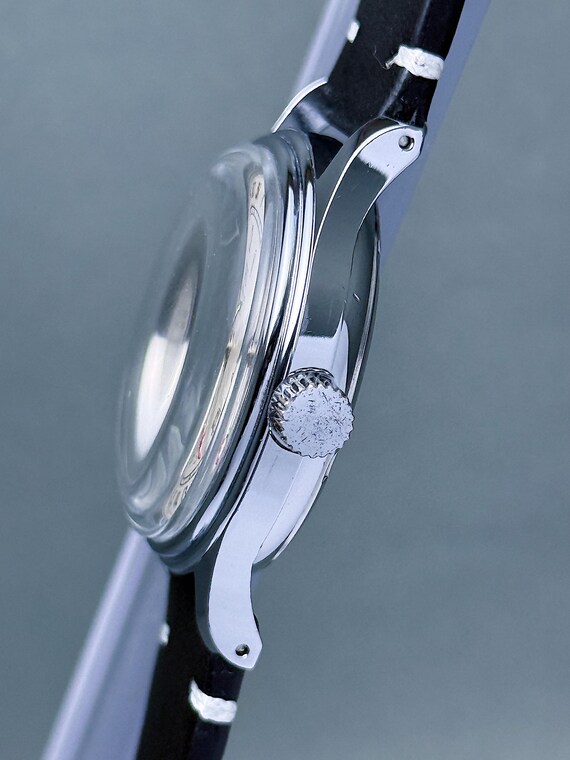 Vintage ORIS pointer date small seconds white dia… - image 7