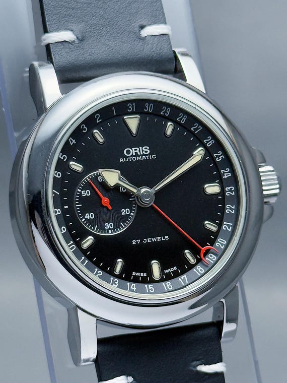 Vintage ORIS Reverse Pointer Date – Small Seconds… - image 2