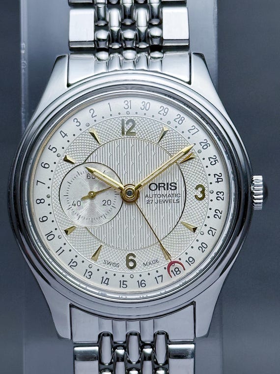 Vintage ORIS Reverse Pointer Date – Small Seconds… - image 7