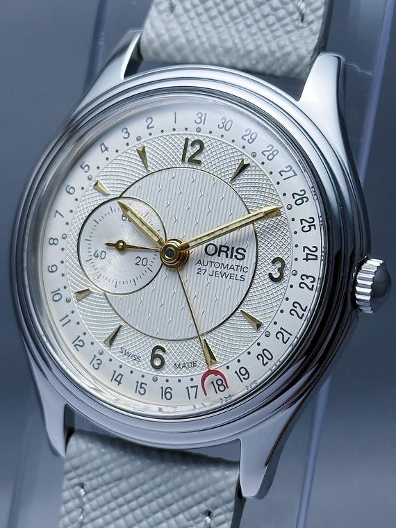 Vintage ORIS Reverse Pointer Date – Small Seconds… - image 10