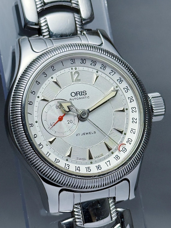 Vintage ORIS Big Crown Reverse Pointer Date Small… - image 2