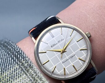 Vintage Citizen Hi-line Check Dial 14K Gold Filled - Etsy