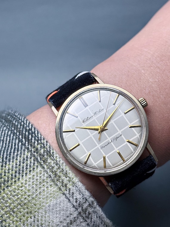 Vintage Citizen Hi-line Check Dial 14K Gold Filled - Etsy