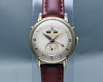 Vintage Citizen Triple Calendar