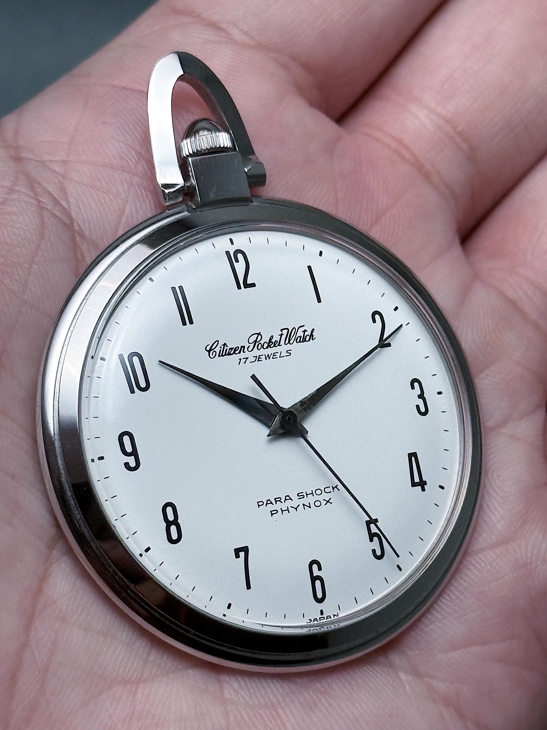 Vintage Citizen Para Shock Phynox Pocket Watch 17 Jewels - Etsy