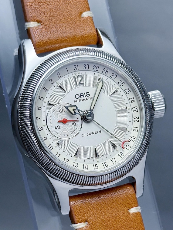 Vintage ORIS BIG Crown Reverse Pointer date Small… - image 4