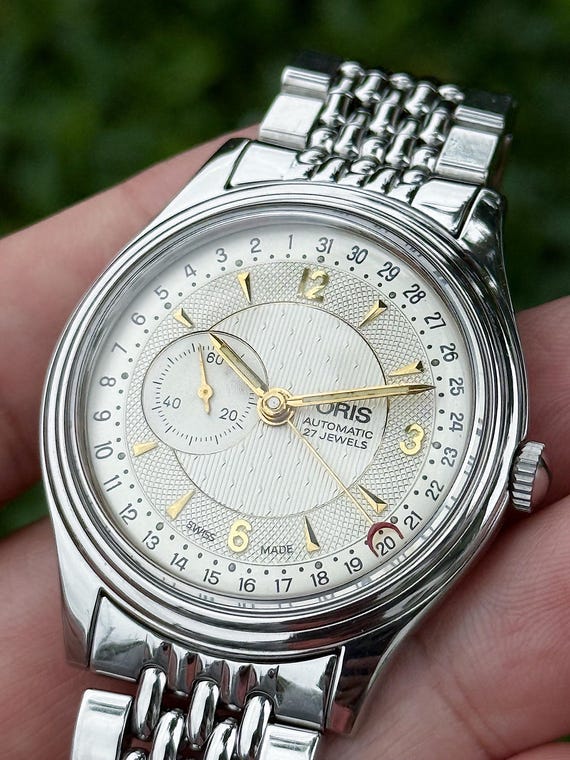 Vintage ORIS Reverse Pointer Date – Small Seconds… - image 3