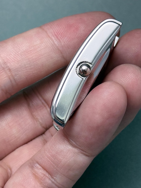 Vintage Oris Pointer Date Moon Phase Watch Tank, … - image 14