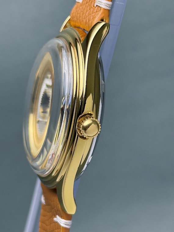 Vintage ORIS Reverse Pointer Date Small Seconds B… - image 11