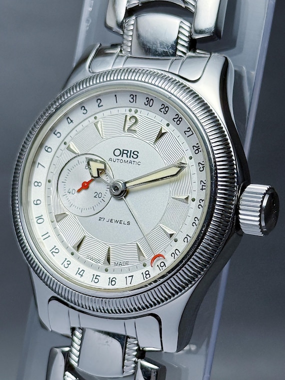 Vintage ORIS Big Crown Reverse Pointer Date Small… - image 3