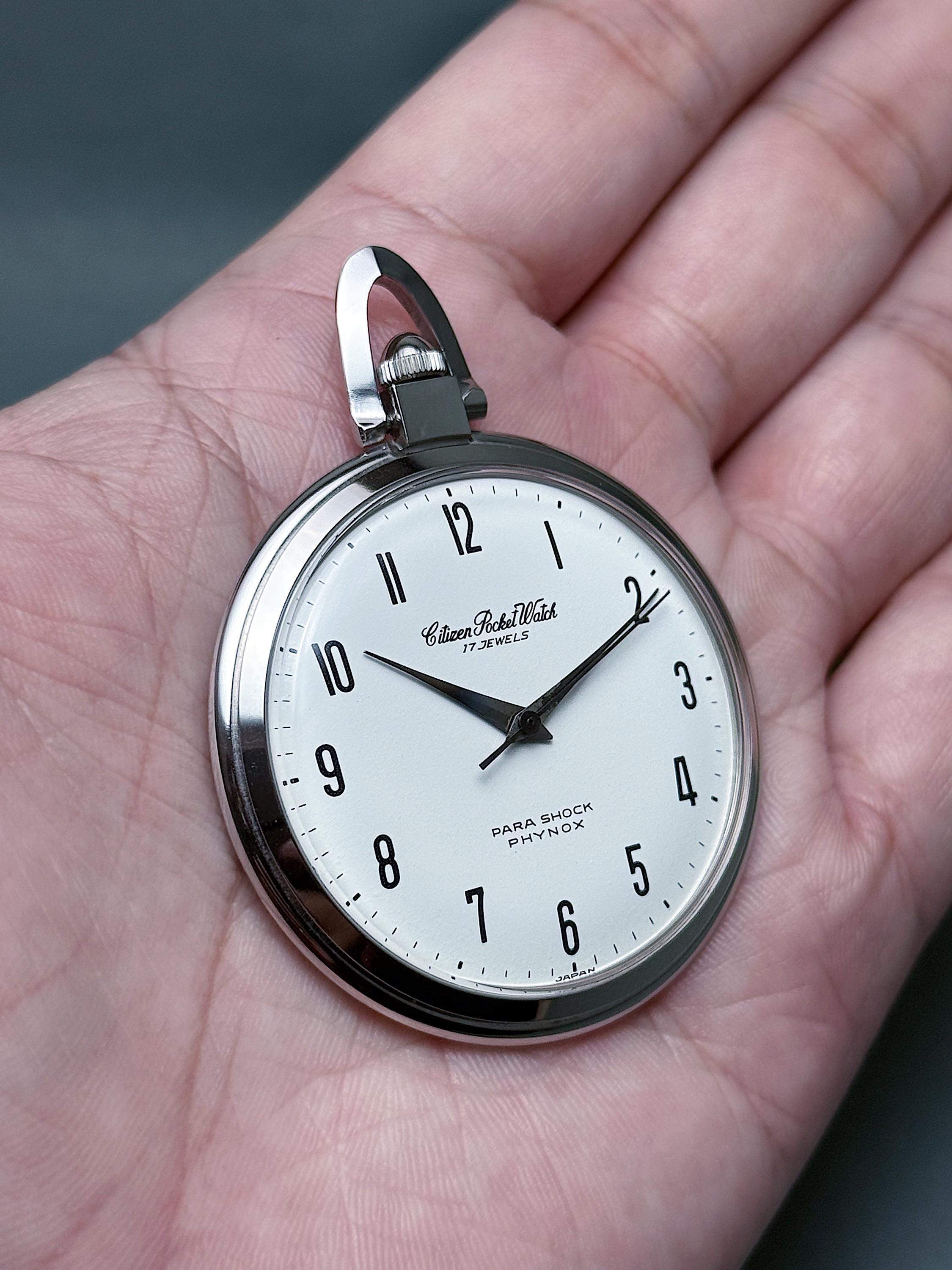 稼働品 CITIZEN Pocket Watch PARASHOCK PHYNOXシチズン 自動巻き