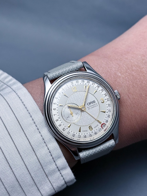 Vintage ORIS Reverse Pointer Date – Small Seconds… - image 14