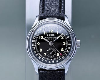 ORIS ポインターデイト 手巻き 6796 スモールセコンド アンチショック