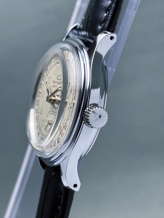 Vintage ORIS pointer date small seconds white dia… - image 8