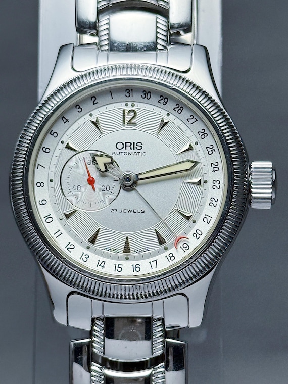 Vintage ORIS Big Crown Reverse Pointer Date Small… - image 4