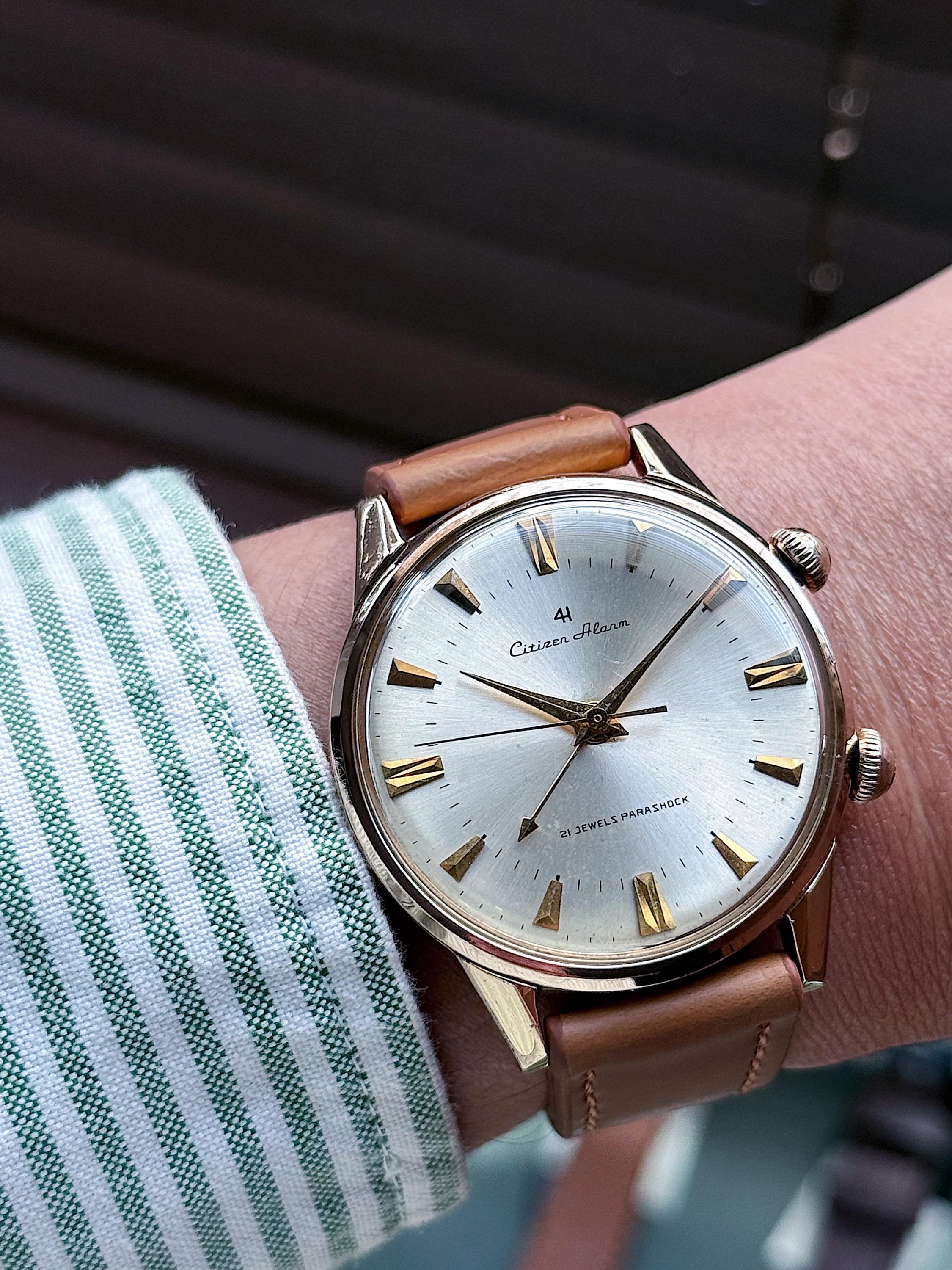 Vintage Citizen Alarm 4H Para Shock – 1963 Mechanical Men's Watch