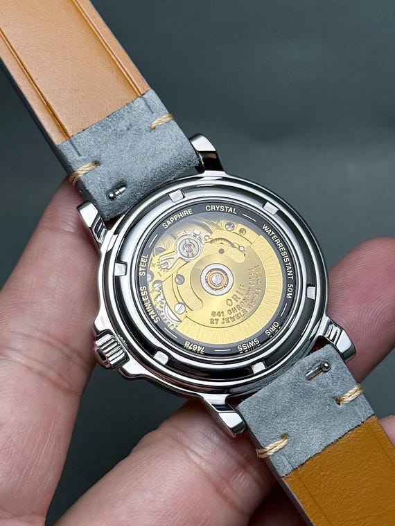 Vintage ORIS Reverse Pointer Date Small Seconds 3… - image 11