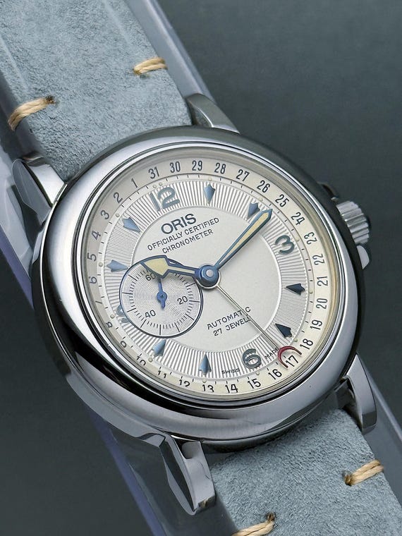 Vintage ORIS Reverse Pointer Date Small Seconds 3… - image 7