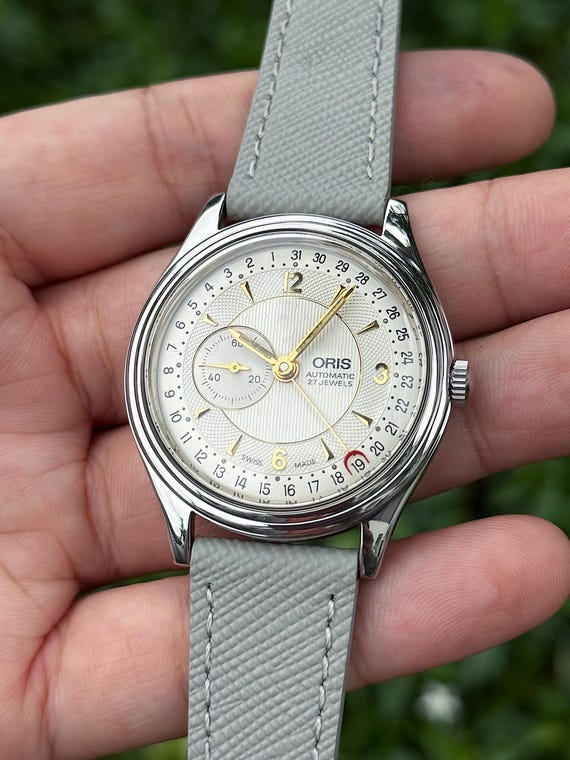 Vintage ORIS Reverse Pointer Date – Small Seconds… - image 2