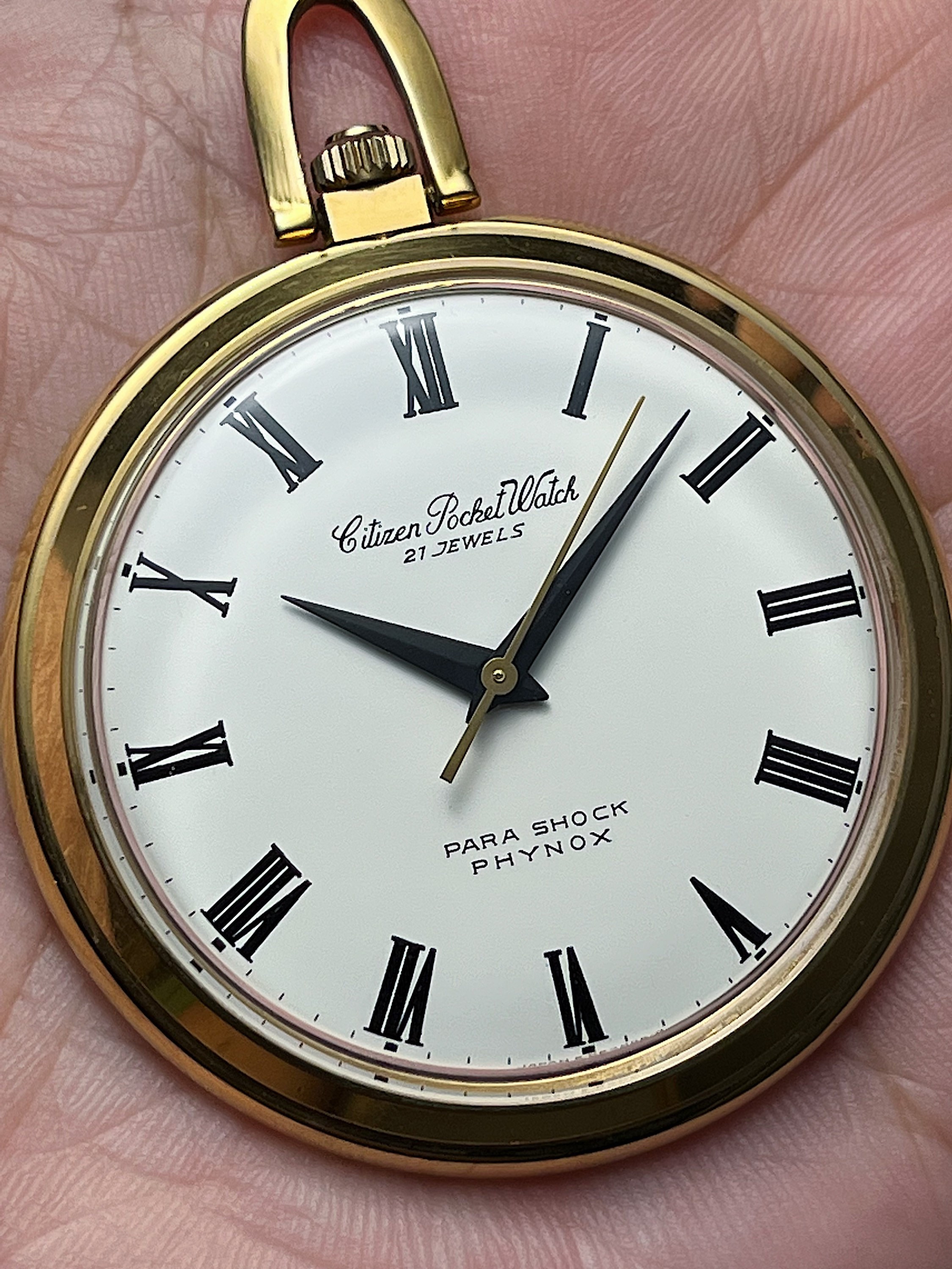 Citizen pocket watch 21 jewels best sale