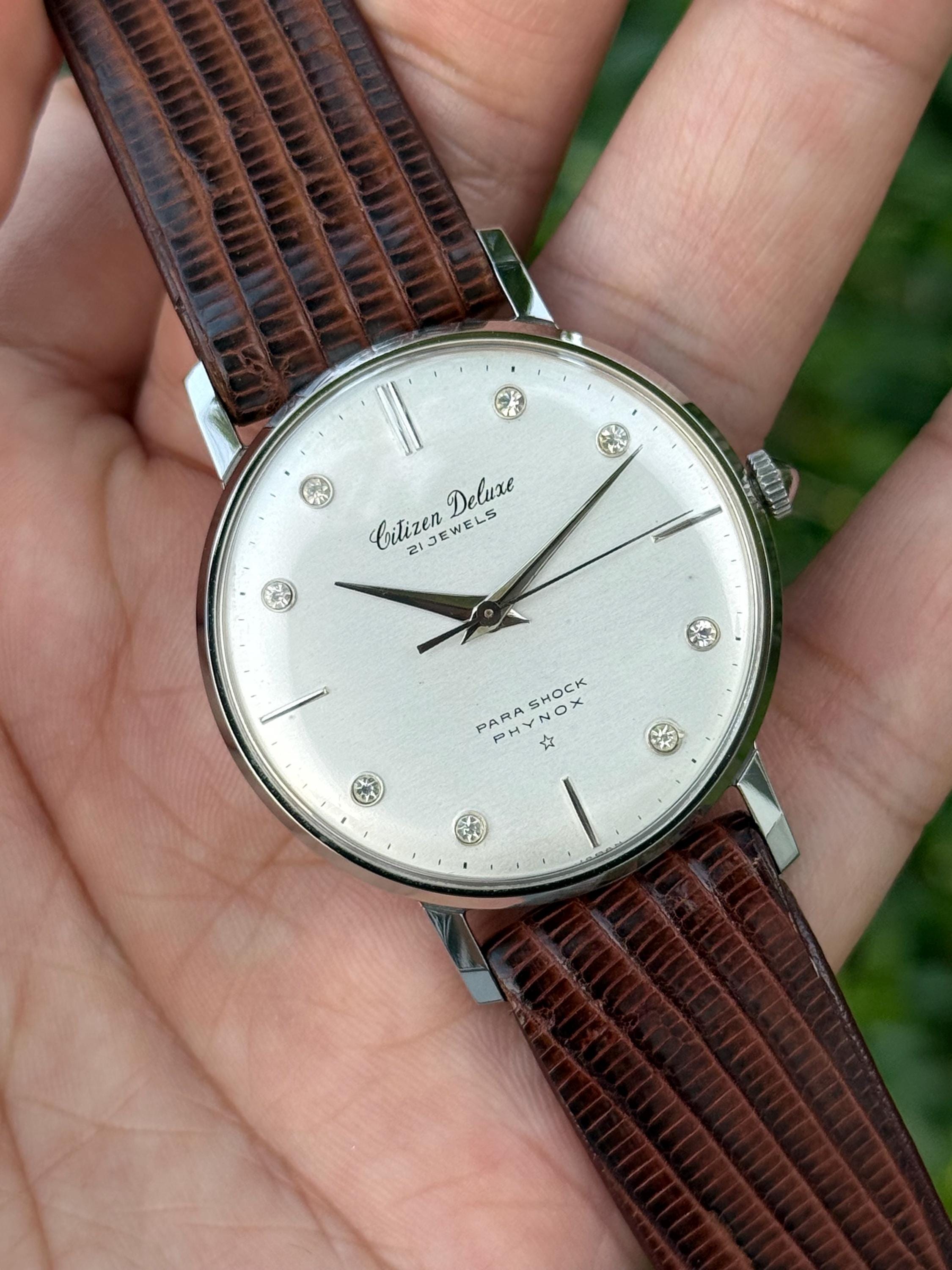 Unworn Citizen Deluxe Para Shock Phynox Crystal Indices Vintage - Etsy