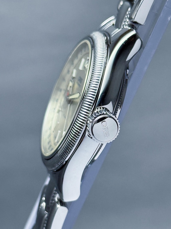 Vintage ORIS Big Crown Reverse Pointer Date Small… - image 5