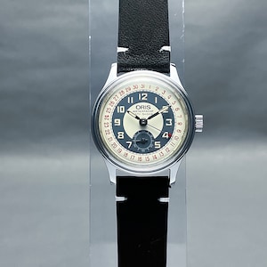 Vintage ORIS Pointer Date Bullseye Multicolor Dial 32mm