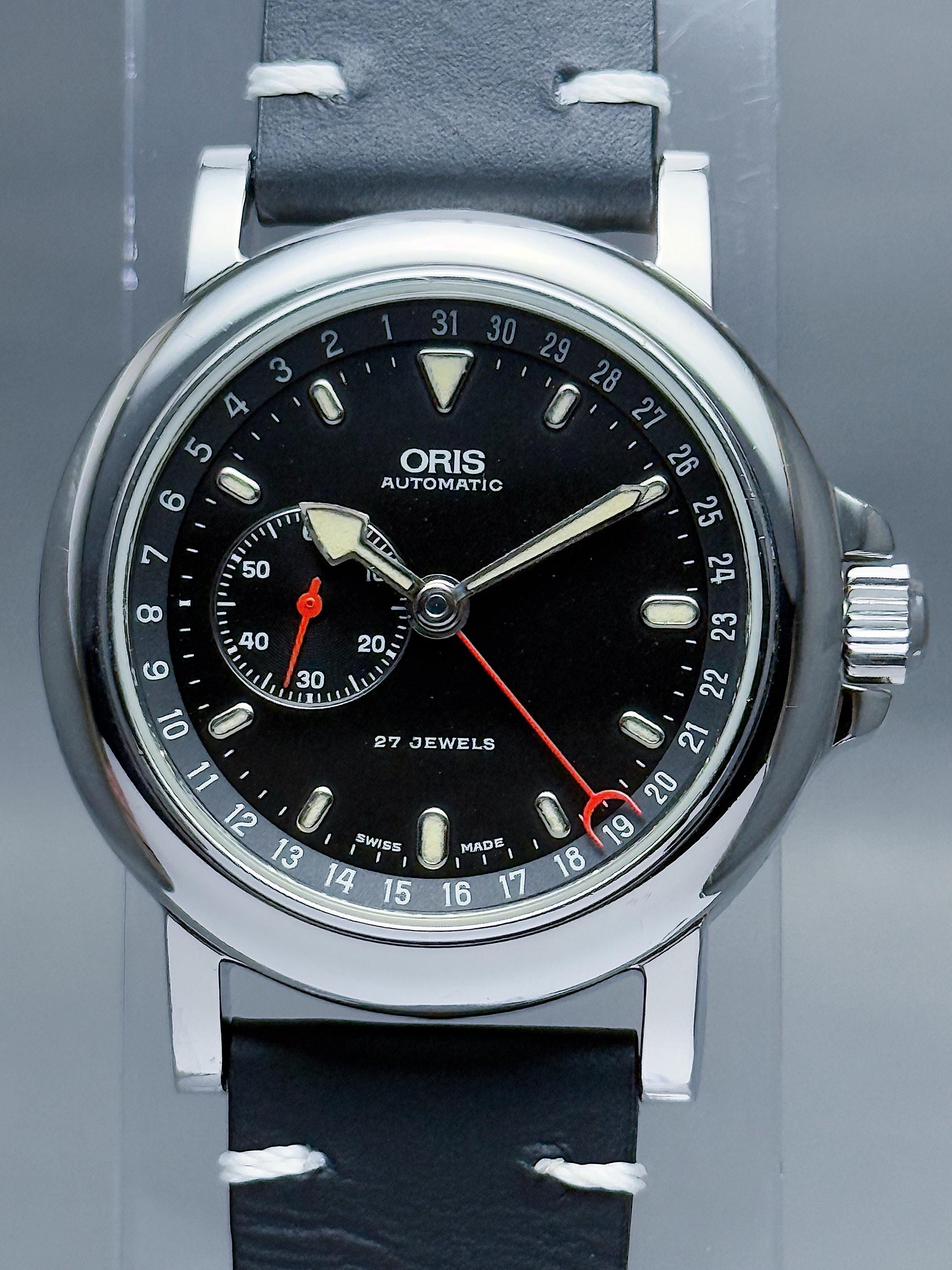 ORIS ポインターデイト　スモールセコンド HA-3767| オリス ポインターデイト スモールセコンド 希少逆周り