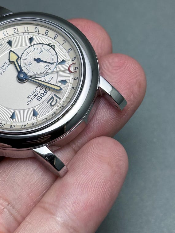 Vintage ORIS Reverse Pointer Date Small Seconds 3… - image 14