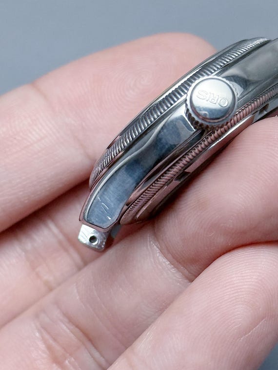 Vintage ORIS BIG Crown Reverse Pointer date Small… - image 9