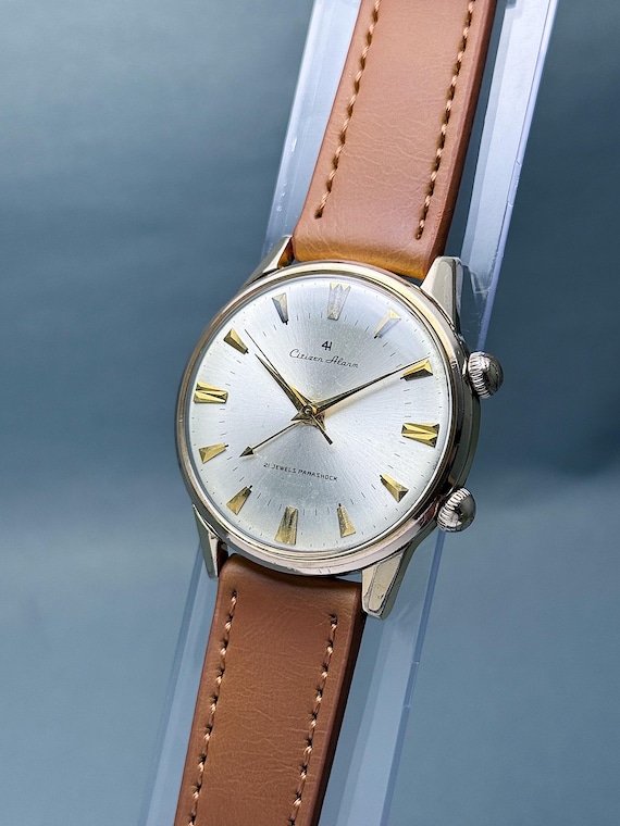 CITIZEN 4RP-21 置き時計 Vintage Citizen Alarm 4H Para Shock – 1963 Mechanical Men's Watch