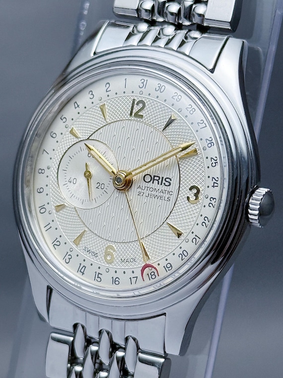 Vintage ORIS Reverse Pointer Date – Small Seconds… - image 8