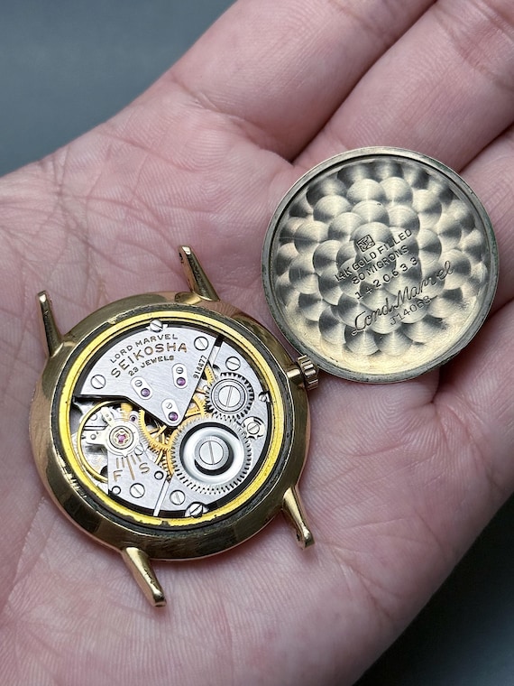 エ*ズ様 Seiko Marvel 14Kゴールドフィルド腕時計 ヴィンテージ 1961 セイコー ロードマーベル：14Kゴールドフィルド